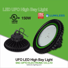 SNC 2016 último diseño 150W UFO LED alta Bahía luces IP65 prueba de agua Mean Mean Well conductor 5 años de garantía UL cUL listed